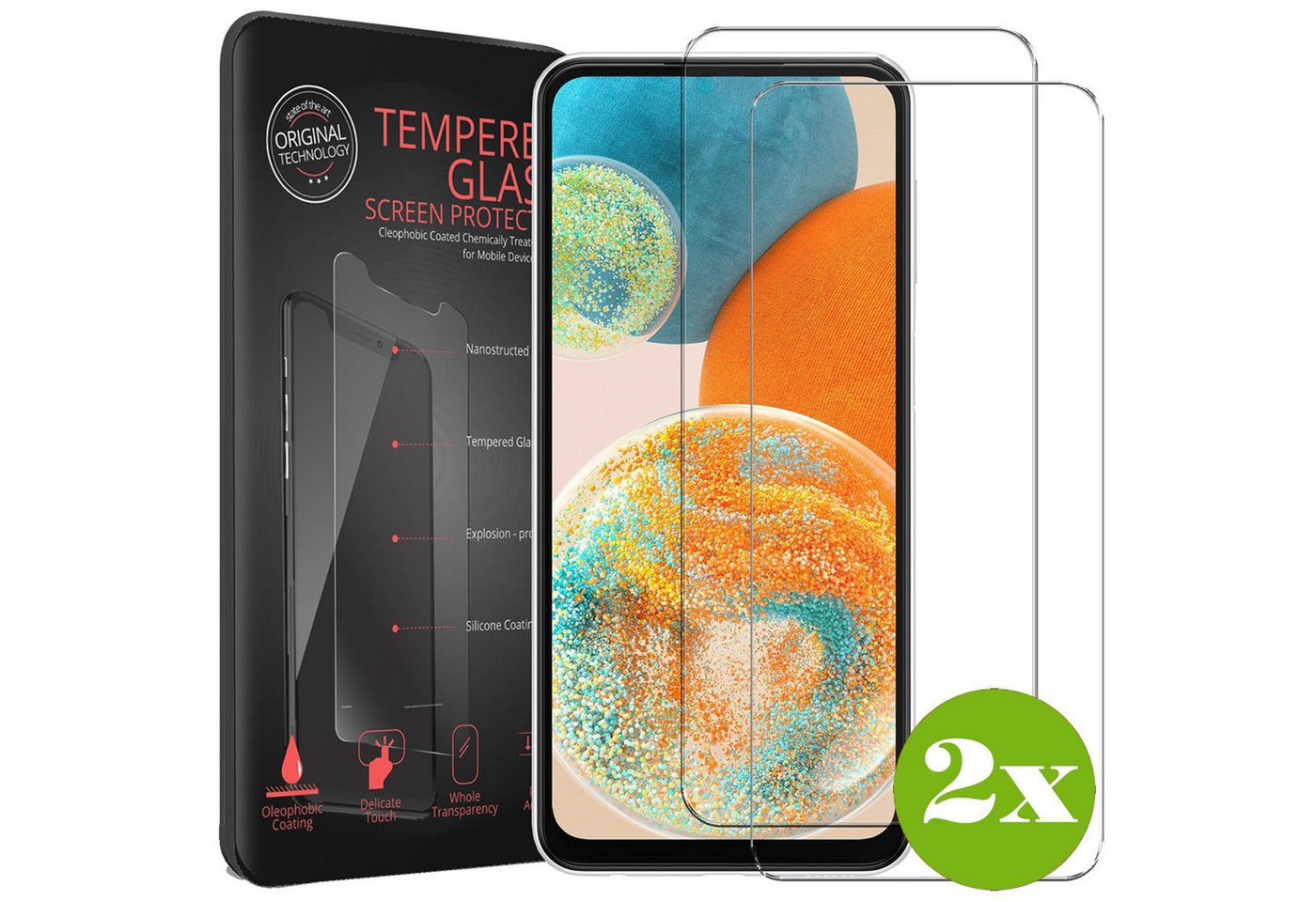 CoolGadget Schutzfolie Panzerfolie für Apple iPhone 16 Pro Max, (9H Härtegrad, 2x Schutzglas, 1xReinigungset), Panzer Schutzfolie 2 Stück für Apple iPhone 16 Pro Max Glas Folie von CoolGadget