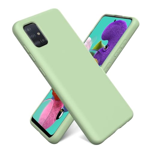 CoolGadget Schutzhülle TPU für Samsung Galaxy A71, Silikonhülle, stoßfest, Kratzfest, kabelloses Laden, weiche Innenseite, Grün von CoolGadget