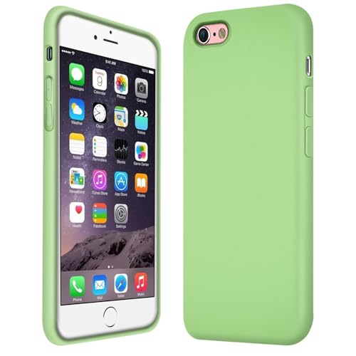 CoolGadget Schutzhülle TPU für iPhone 6 / iPhone 6S, Silikonhülle, stoßfest, Kratzfest, kabelloses Laden, weiche Innenseite, Grün von CoolGadget