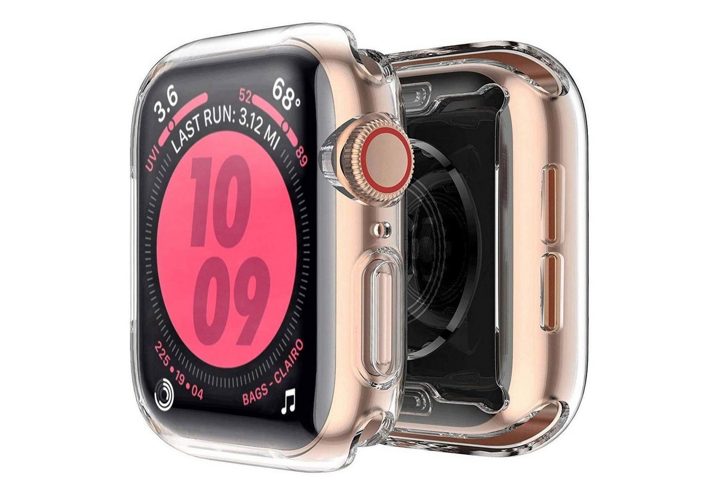 CoolGadget Smartwatch-Hülle Silikon Full TPU Cover mit Displayschutz 4,0 cm, Schutzhülle 40mm für Apple Watch Series 4 5 6 SE von CoolGadget