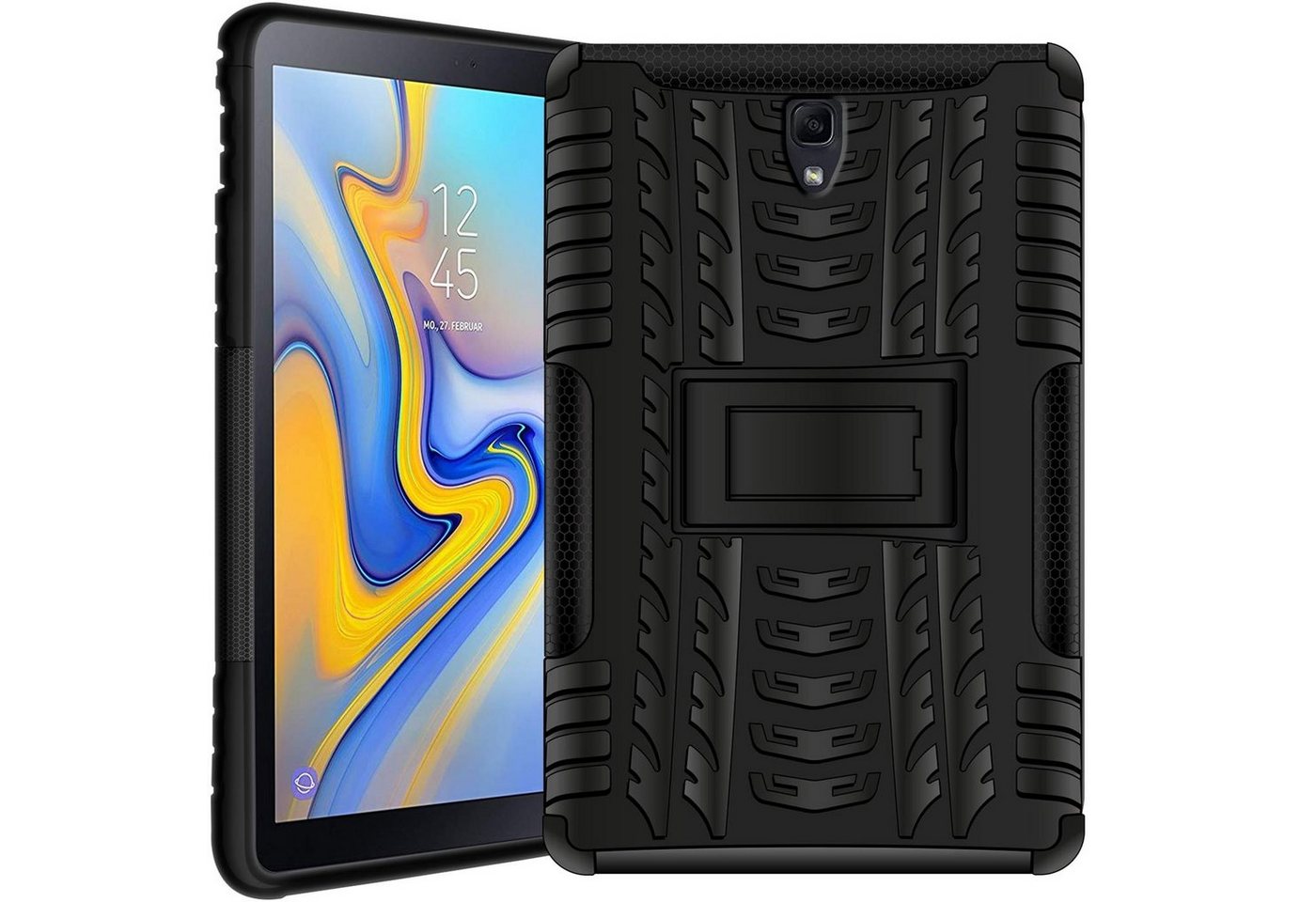 CoolGadget Tablet-Hülle Hybrid Outdoor Hülle für Samsung Galaxy Tab A 10.5 (2018) 10,5 Zoll, Hülle massiv Outdoor Schutzhülle für Samsung Tab A (2018) Tablet Case von CoolGadget