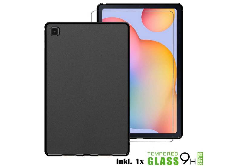 CoolGadget Tablet-Hülle Silikon Schutz Hülle für Apple iPad Pro 9.7 24,6 cm (9,7 Zoll), inkl. Glas Schutzfolie TPU Cover Panzer Case Tasche matt von CoolGadget