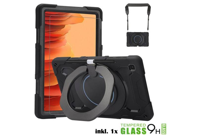 CoolGadget Tablet-Hülle Umhänge Tablet Tasche für Apple iPad Pro 11 2021 27,9 cm (11 Zoll), inkl. Glas Schutzfolie Schutz Hülle Cover Panzer Case von CoolGadget