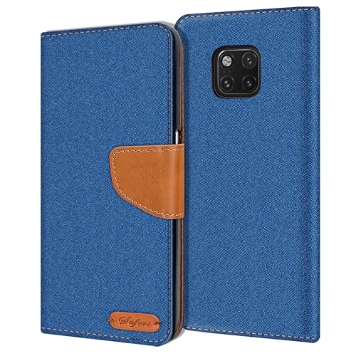 CoolGadget Textil Klapphülle für Huawei Mate 20 Pro, Hochwertige Schutzhülle mit 3 Kartenfächern, 1 Bargeldfach und Magnetverschluss, Blau CoolGadget Textil Klapphülle für Huawei Mate 20 Pro, Hochwertige Schutzhülle mit 3 Kartenfächern, 1 Bargeldfach und Magnetverschluss, Blau von CoolGadget