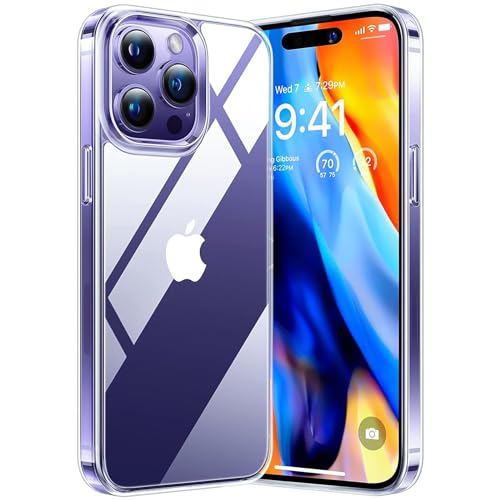 CoolGadget Ultradünne Hülle für iPhone 14 Pro, Transparente Schutzhülle aus TPU mit Präzisen Ausschnitten und Kameraschutz, Klar CoolGadget Ultradünne Hülle für iPhone 14 Pro, Transparente Schutzhülle aus TPU mit Präzisen Ausschnitten und Kameraschutz, Klar von CoolGadget