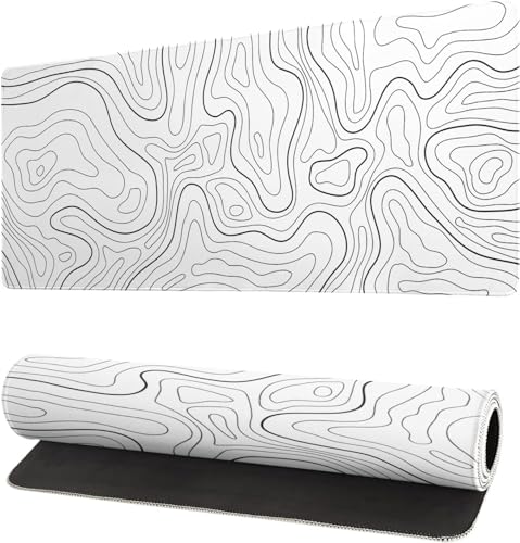 CoolNovel Premium Gaming Mauspad XXL 900 x 400 mm - Wasserdicht & rutschfest - Genähte Kanten für Haltbarkeit - Perfekt für PC, MacBook und Laptop - Großes Mousepad Weiße Linien CN4901 CoolNovel Premium Gaming Mauspad XXL 900 x 400 mm - Wasserdicht & rutschfest - Genähte Kanten für Haltbarkeit - Perfekt für PC, MacBook und Laptop - Großes Mousepad Weiße Linien CN4901 von CoolNovel