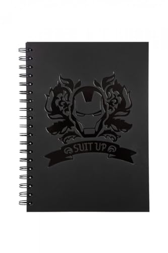 Coolpack 60046PTR, B5 Spiral note book, 100 sheets, check, Disney 100 Black Collection Avengers von CoolPack