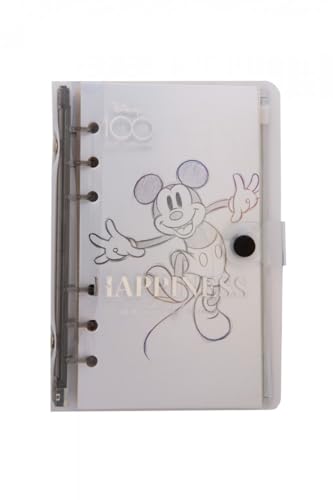 Coolpack 60411PTR, A5 Note book PVC 160 pages/checkring system, envelope with zip closure, ruler, Disney 100 Opal Collection von CoolPack