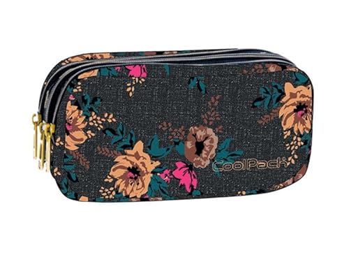 Coolpack 80330CP, Mäppchen PRIMUS GREY DENIM FLOWERS, Multicolor von CoolPack