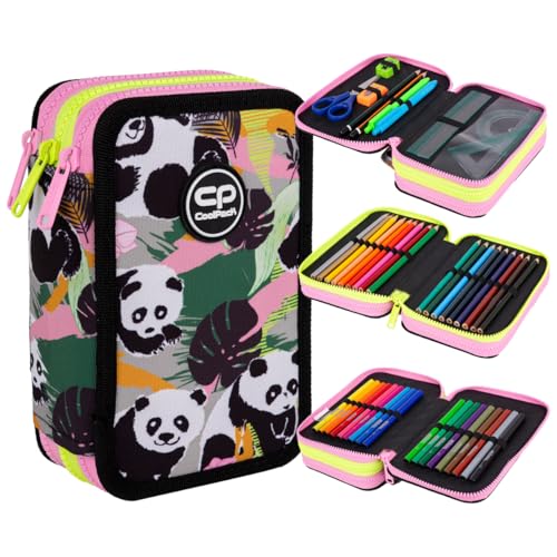 Coolpack F067829, Mäppchen JUMPER 3 Panda Gang, Multicolor von CoolPack