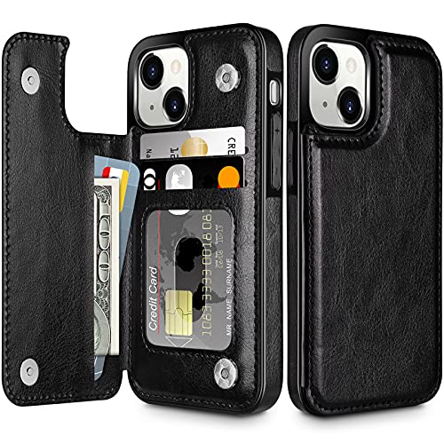 Coolden Handyhülle für iPhone 15 Hülle Case Premium Klappbar Leder Hülle mit Kartenfach Ständer Magnetische Flip Case Cover Spange Stoßfeste Schutzhülle Brieftasche Hülle für iPhone 15 6,2" Schwarz Coolden Handyhülle für iPhone 15 Hülle Case Premium Klappbar Leder Hülle mit Kartenfach Ständer Magnetische Flip Case Cover Spange Stoßfeste Schutzhülle Brieftasche Hülle für iPhone 15 6,2" Schwarz von Coolden
