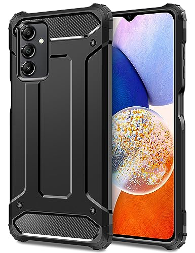 Coolden Hülle für Samsung Galaxy A14 5G Handyhülle Premium [Armor Serie] Outdoor Stoßfest Schutzhülle Handy Hülle Case Silikon TPU + PC Bumper Cover Dual Layer Handyhülle für Samsung A14 5G (Schwarz) von Coolden