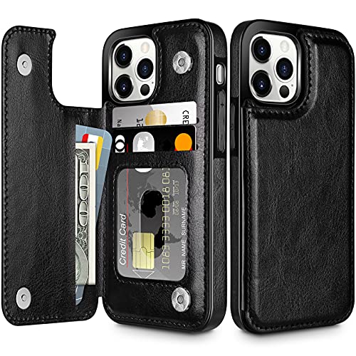 Coolden Hülle für iPhone 13 Pro Handyhülle Premium Leder Hülle mit Kartenfach Ständer Magnetische Flip Case Spange Dauerhaft Brieftasche Stoßfeste Schutzhülle Cover für iPhone 13 Pro 6.1 Zoll Schwarz Coolden Hülle für iPhone 13 Pro Handyhülle Premium Leder Hülle mit Kartenfach Ständer Magnetische Flip Case Spange Dauerhaft Brieftasche Stoßfeste Schutzhülle Cover für iPhone 13 Pro 6.1 Zoll Schwarz von Coolden