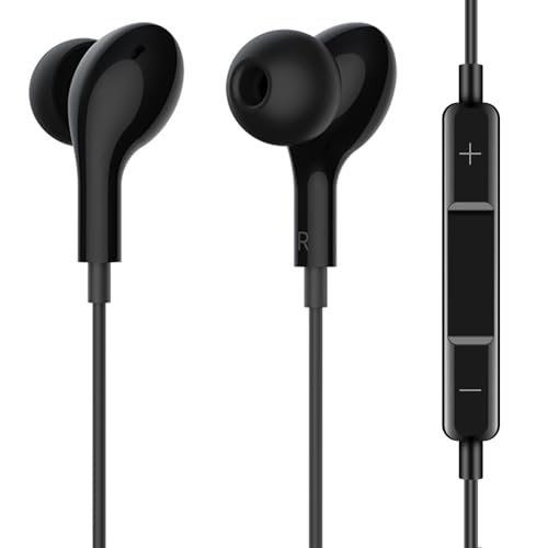 Coolden In-Ear Kopfhörer für iPhone Kopfhörer HiFi Audio Stereo mit Mikrofon und Lautstärkeregler kompatibel mit iPhone 14/14 Pro/13 Pro Max/13/12 /SE/11/XR/8/7 Unterstützt alle iOS-Systeme (Schwarz) von Coolden
