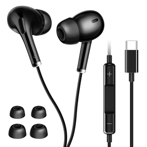 Coolden USB C Kopfhörer mit Kabel USB C In Ear Kopfhörer mit Mikrofon Ohrhörer Typ C Kopfhörer für iPhone 16/16 Pro/15/15 Pro/iPad Pro/Air/Galaxy S24 S23 S22 A54 A53/Huawei/Google/OnePlus Schwarz Coolden USB C Kopfhörer mit Kabel USB C In Ear Kopfhörer mit Mikrofon Ohrhörer Typ C Kopfhörer für iPhone 16/16 Pro/15/15 Pro/iPad Pro/Air/Galaxy S24 S23 S22 A54 A53/Huawei/Google/OnePlus Schwarz von Coolden