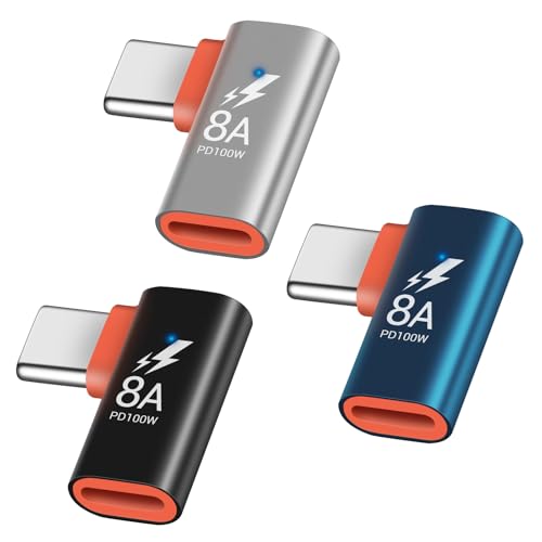 Coolden Lightning auf USB C Adapter [3 Stück] 100W PD Schnellladung und Datensynchronisierung USB C Lightning Adapter für iPhone 16 15 Pro Samsung Galaxy S24 S23 iPad Pixel und andere Typ C Geräte von Coolden