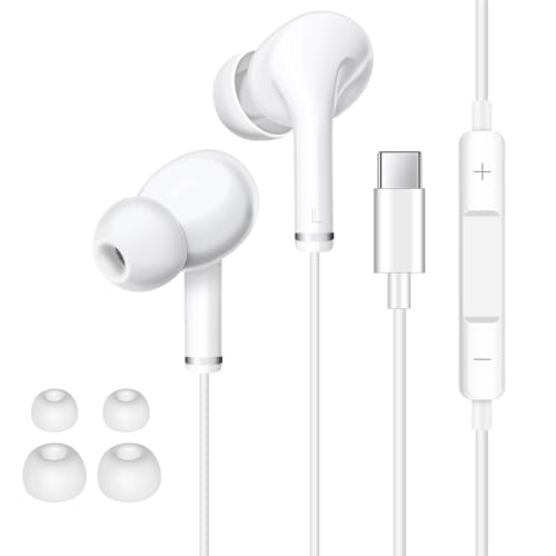 Coolden USB C Kopfhörer In-Ear Kopfhörer mit Kabel HiFi Stereo USB Typ C Ohrhörer mit Mikrofon und Lautstärkeregler Kabelgebundenes Kompatibel mit iPhone 16/16 Pro/16 Pro Max/15/15 Pro/15 Pro Max Coolden USB C Kopfhörer In-Ear Kopfhörer mit Kabel HiFi Stereo USB Typ C Ohrhörer mit Mikrofon und Lautstärkeregler Kabelgebundenes Kompatibel mit iPhone 16/16 Pro/16 Pro Max/15/15 Pro/15 Pro Max von Coolden