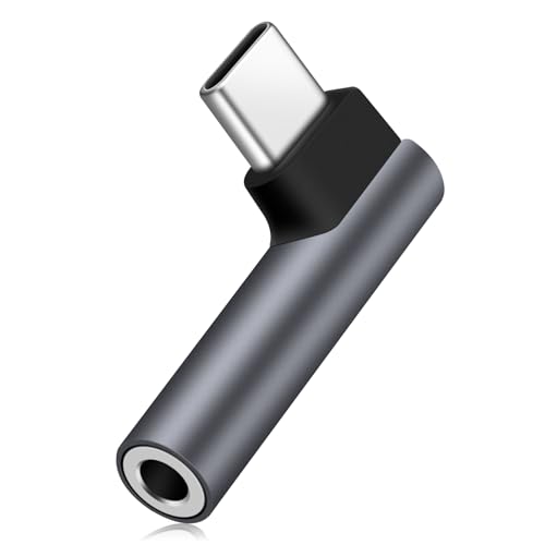 Coolden USB C auf 3,5mm Klinke Kopfhörer Adapter 90 Grad Winkel USB C Adapter auf Klinke Audio Aux Adapter mit DAC Chip Kompatibel mit iPhone15 Pro Max, Galaxy S24 Serie, iPad, Huawei, Xiaomi Grau Coolden USB C auf 3,5mm Klinke Kopfhörer Adapter 90 Grad Winkel USB C Adapter auf Klinke Audio Aux Adapter mit DAC Chip Kompatibel mit iPhone15 Pro Max, Galaxy S24 Serie, iPad, Huawei, Xiaomi Grau von Coolden