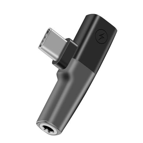Coolden USB C auf Klinke Adapter und Laden 2 in 1 Kopfhörer Adapter USB C auf 3.5mm Klinke Typ C Aux Adapter Kompatibel mit iPhone 15 Pro Max iPad Pro/Mini 6 Galaxy S24 Ultra S23 Huawei Xiaomi Gray Coolden USB C auf Klinke Adapter und Laden 2 in 1 Kopfhörer Adapter USB C auf 3.5mm Klinke Typ C Aux Adapter Kompatibel mit iPhone 15 Pro Max iPad Pro/Mini 6 Galaxy S24 Ultra S23 Huawei Xiaomi Gray von Coolden