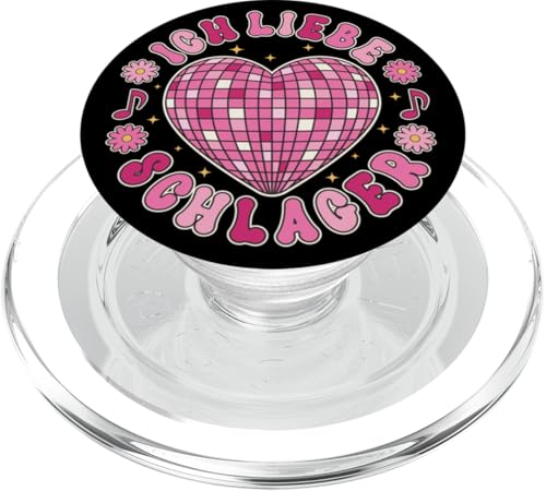 Schlager Ich Liebe Schlager Discokugel Party Team PopSockets PopGrip für MagSafe von Coole Designs Für Schlager Party Fans