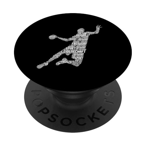 Handball Handballer Kinder Jungen Männer PopSockets Klebender PopGrip von Coole Handballspieler & Handballer Zubehör