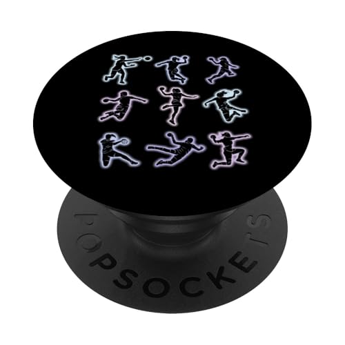 Handball Mädchen Damen Kinder Handballerin PopSockets Klebender PopGrip von Coole Handballspielerin & Handballer Zubehör
