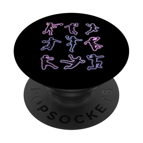 Handball Mädchen Damen Kinder Handballerin PopSockets Klebender PopGrip von Coole Handballspielerin & Handballer Zubehör