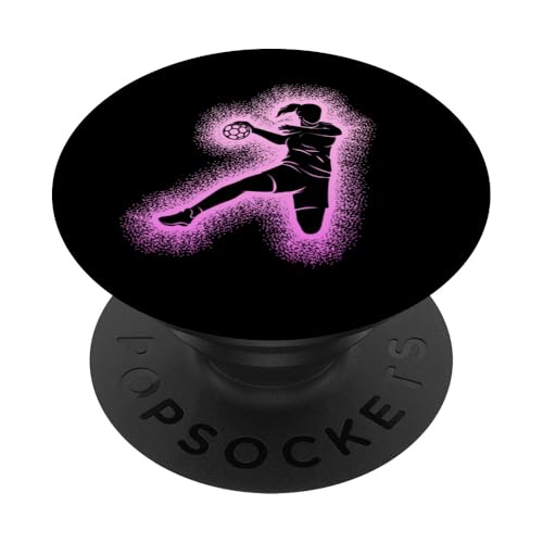Handball Mädchen Handballerin Damen Kinder PopSockets Klebender PopGrip von Coole Handballspielerin & Handballer Zubehör