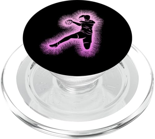 Handball Mädchen Handballerin Damen Kinder PopSockets PopGrip für MagSafe von Coole Handballspielerin & Handballer Zubehör