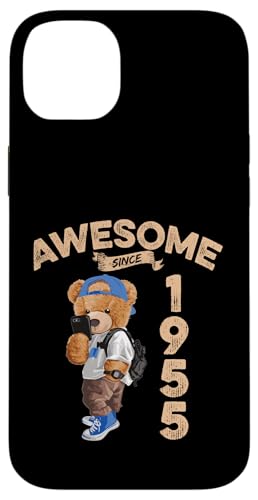 Awesome Since 1955 Lustiger Bär Geschenkidee Kindergarten Hülle für iPhone 14 Plus Awesome Since 1955 Lustiger Bär Geschenkidee Kindergarten Hülle für iPhone 14 Plus von Coole Teddy Jahrgangsgeschenke Awesome Since