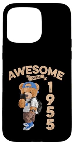 Awesome Since 1955 Lustiger Bär Geschenkidee Kindergarten Hülle für iPhone 15 Pro Max Awesome Since 1955 Lustiger Bär Geschenkidee Kindergarten Hülle für iPhone 15 Pro Max von Coole Teddy Jahrgangsgeschenke Awesome Since