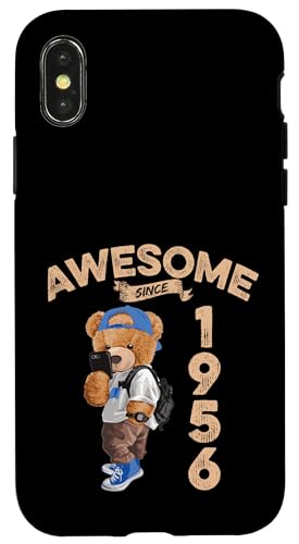 Awesome Since 1956 Lustiger Bär Geschenkidee Kindergarten Hülle für iPhone X/XS Awesome Since 1956 Lustiger Bär Geschenkidee Kindergarten Hülle für iPhone X/XS von Coole Teddy Jahrgangsgeschenke Awesome Since