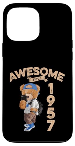 Awesome Since 1957 Lustiger Bär Geschenkidee Kindergarten Hülle für iPhone 13 Pro Max Awesome Since 1957 Lustiger Bär Geschenkidee Kindergarten Hülle für iPhone 13 Pro Max von Coole Teddy Jahrgangsgeschenke Awesome Since