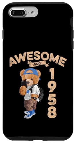Awesome Since 1958 Lustiger Bär Geschenkidee Kindergarten Hülle für iPhone 7 Plus/8 Plus Awesome Since 1958 Lustiger Bär Geschenkidee Kindergarten Hülle für iPhone 7 Plus/8 Plus von Coole Teddy Jahrgangsgeschenke Awesome Since