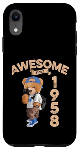 Awesome Since 1958 Lustiger Bär Geschenkidee Kindergarten Hülle für iPhone XR Awesome Since 1958 Lustiger Bär Geschenkidee Kindergarten Hülle für iPhone XR von Coole Teddy Jahrgangsgeschenke Awesome Since