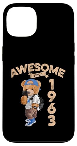 Awesome Since 1963 Lustiger Bär Geschenkidee Kindergarten Hülle für iPhone 13 Awesome Since 1963 Lustiger Bär Geschenkidee Kindergarten Hülle für iPhone 13 von Coole Teddy Jahrgangsgeschenke Awesome Since