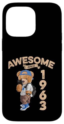 Awesome Since 1963 Lustiger Bär Geschenkidee Kindergarten Hülle für iPhone 14 Pro Max Awesome Since 1963 Lustiger Bär Geschenkidee Kindergarten Hülle für iPhone 14 Pro Max von Coole Teddy Jahrgangsgeschenke Awesome Since
