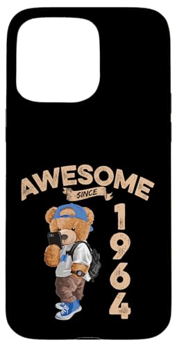 Awesome Since 1964 Lustiger Bär Geschenkidee Kindergarten Hülle für iPhone 15 Pro Max Awesome Since 1964 Lustiger Bär Geschenkidee Kindergarten Hülle für iPhone 15 Pro Max von Coole Teddy Jahrgangsgeschenke Awesome Since