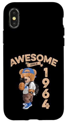 Awesome Since 1964 Lustiger Bär Geschenkidee Kindergarten Hülle für iPhone X/XS Awesome Since 1964 Lustiger Bär Geschenkidee Kindergarten Hülle für iPhone X/XS von Coole Teddy Jahrgangsgeschenke Awesome Since