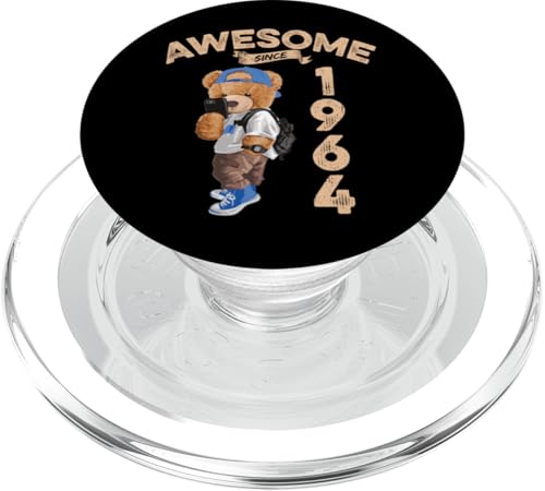Awesome Since 1964 Lustiger Bär Geschenkidee Kindergarten PopSockets PopGrip für MagSafe Awesome Since 1964 Lustiger Bär Geschenkidee Kindergarten PopSockets PopGrip für MagSafe von Coole Teddy Jahrgangsgeschenke Awesome Since