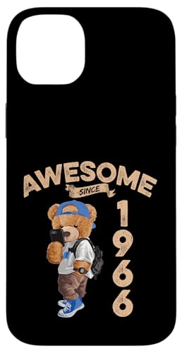 Awesome Since 1966 Lustiger Bär Geschenkidee Kindergarten Hülle für iPhone 14 Plus Awesome Since 1966 Lustiger Bär Geschenkidee Kindergarten Hülle für iPhone 14 Plus von Coole Teddy Jahrgangsgeschenke Awesome Since