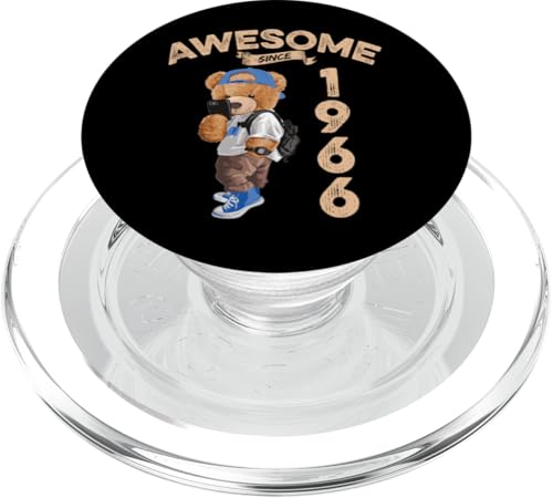 Awesome Since 1966 Lustiger Bär Geschenkidee Kindergarten PopSockets PopGrip für MagSafe Awesome Since 1966 Lustiger Bär Geschenkidee Kindergarten PopSockets PopGrip für MagSafe von Coole Teddy Jahrgangsgeschenke Awesome Since