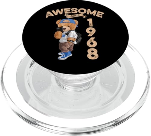 Awesome Since 1968 Lustiger Bär Geschenkidee Kindergarten PopSockets PopGrip für MagSafe Awesome Since 1968 Lustiger Bär Geschenkidee Kindergarten PopSockets PopGrip für MagSafe von Coole Teddy Jahrgangsgeschenke Awesome Since