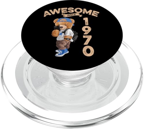 Awesome Since 1970 Lustiger Bär Geschenkidee Kindergarten PopSockets PopGrip für MagSafe Awesome Since 1970 Lustiger Bär Geschenkidee Kindergarten PopSockets PopGrip für MagSafe von Coole Teddy Jahrgangsgeschenke Awesome Since