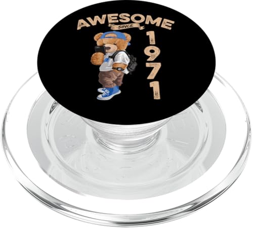 Awesome Since 1971 Lustiger Bär Geschenkidee Kindergarten PopSockets PopGrip für MagSafe Awesome Since 1971 Lustiger Bär Geschenkidee Kindergarten PopSockets PopGrip für MagSafe von Coole Teddy Jahrgangsgeschenke Awesome Since