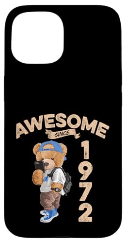 Awesome Since 1972 Lustiger Bär Geschenkidee Kindergarten Hülle für iPhone 15 Awesome Since 1972 Lustiger Bär Geschenkidee Kindergarten Hülle für iPhone 15 von Coole Teddy Jahrgangsgeschenke Awesome Since