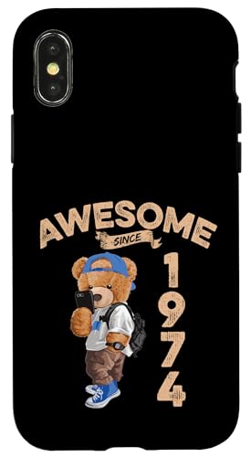 Awesome Since 1974 Lustiger Bär Geschenkidee Kindergarten Hülle für iPhone X/XS Awesome Since 1974 Lustiger Bär Geschenkidee Kindergarten Hülle für iPhone X/XS von Coole Teddy Jahrgangsgeschenke Awesome Since