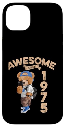 Awesome Since 1975 Lustiger Bär Geschenkidee Kindergarten Hülle für iPhone 14 Plus Awesome Since 1975 Lustiger Bär Geschenkidee Kindergarten Hülle für iPhone 14 Plus von Coole Teddy Jahrgangsgeschenke Awesome Since