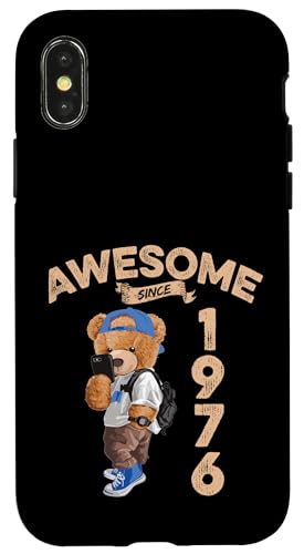 Awesome Since 1976 Lustiger Bär Geschenkidee Kindergarten Hülle für iPhone X/XS Awesome Since 1976 Lustiger Bär Geschenkidee Kindergarten Hülle für iPhone X/XS von Coole Teddy Jahrgangsgeschenke Awesome Since