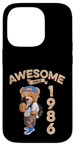 Awesome Since 1986 Lustiger Bär Geschenkidee Kindergarten Hülle für iPhone 14 Pro Awesome Since 1986 Lustiger Bär Geschenkidee Kindergarten Hülle für iPhone 14 Pro von Coole Teddy Jahrgangsgeschenke Awesome Since